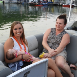 Women and Baby on Boat