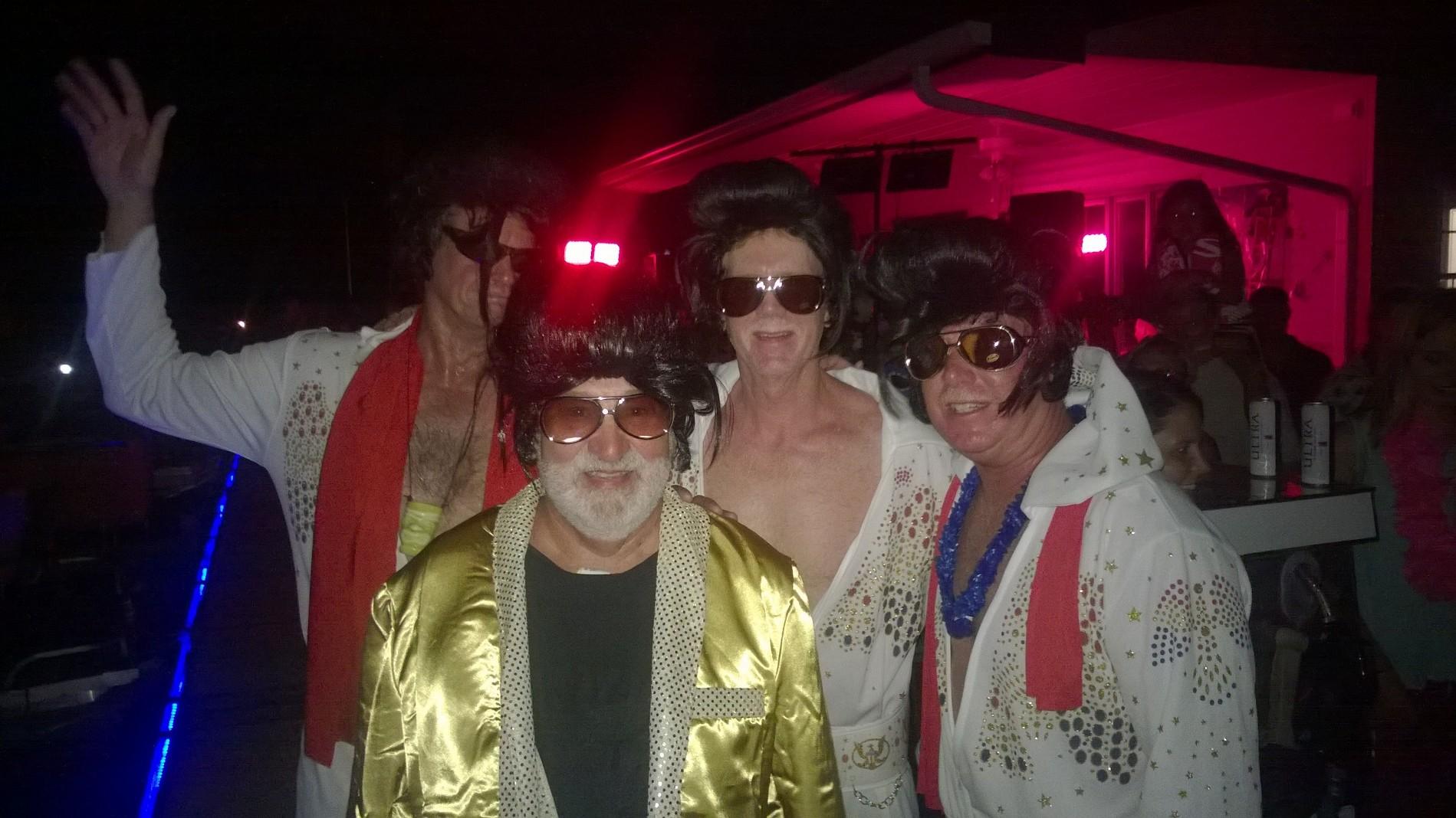 Group in Elvis Costumes