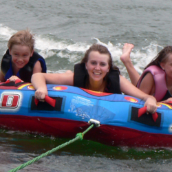 Group of Children Tubing