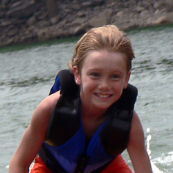 Young Boy Swimming