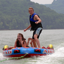 Teenagers Tubing