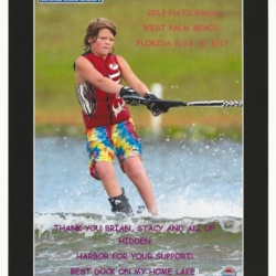 Young Boy Waterskiing