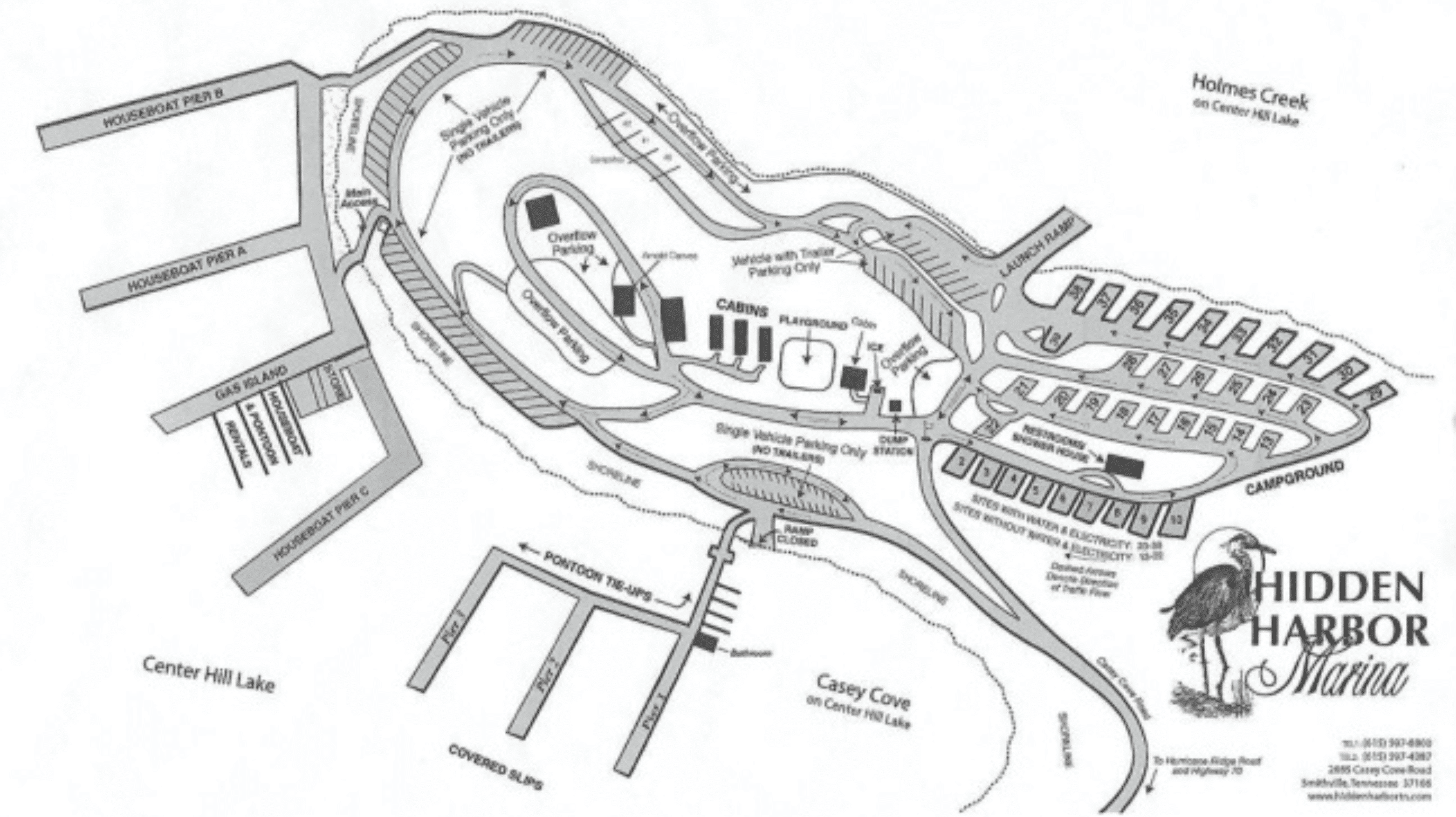 Hidden Harbor Marina Map